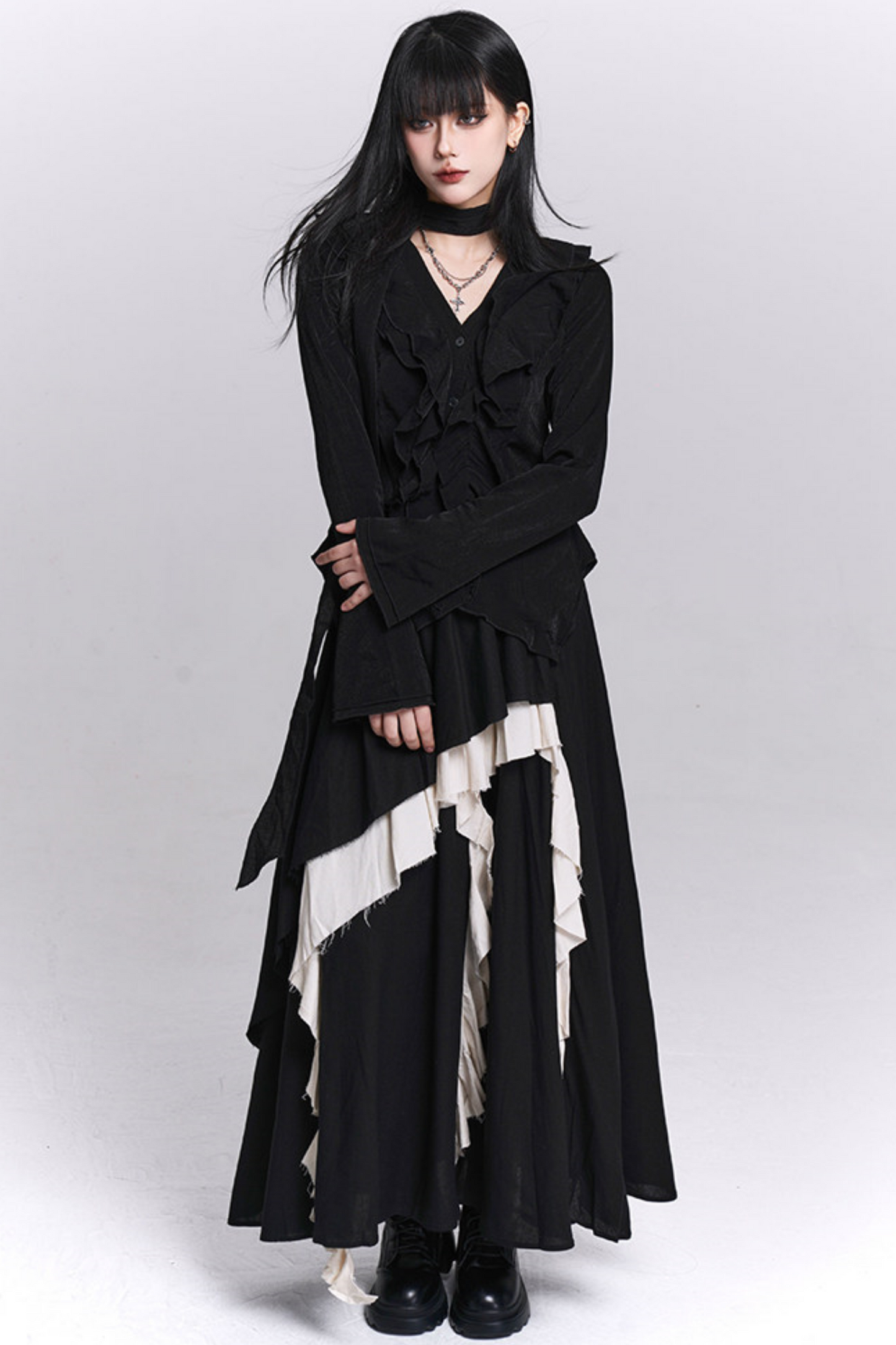 Black Ghostly Top Set