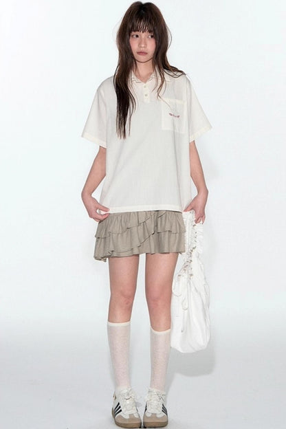 Summer Loose Polo Shirt