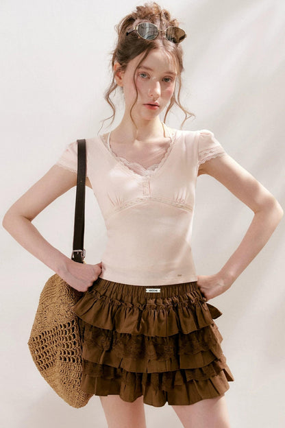 Softfit French Lace Top