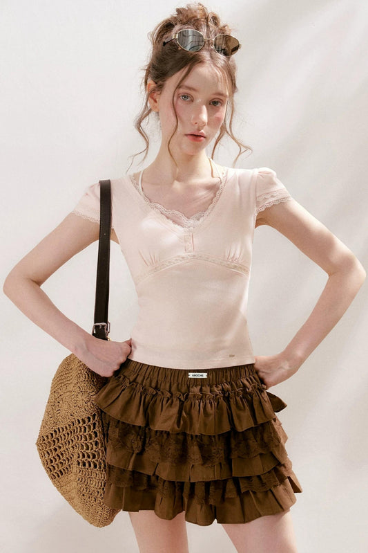 Softfit French Lace Top