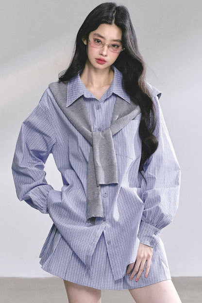 Autumn Plaid Suit Set-Up