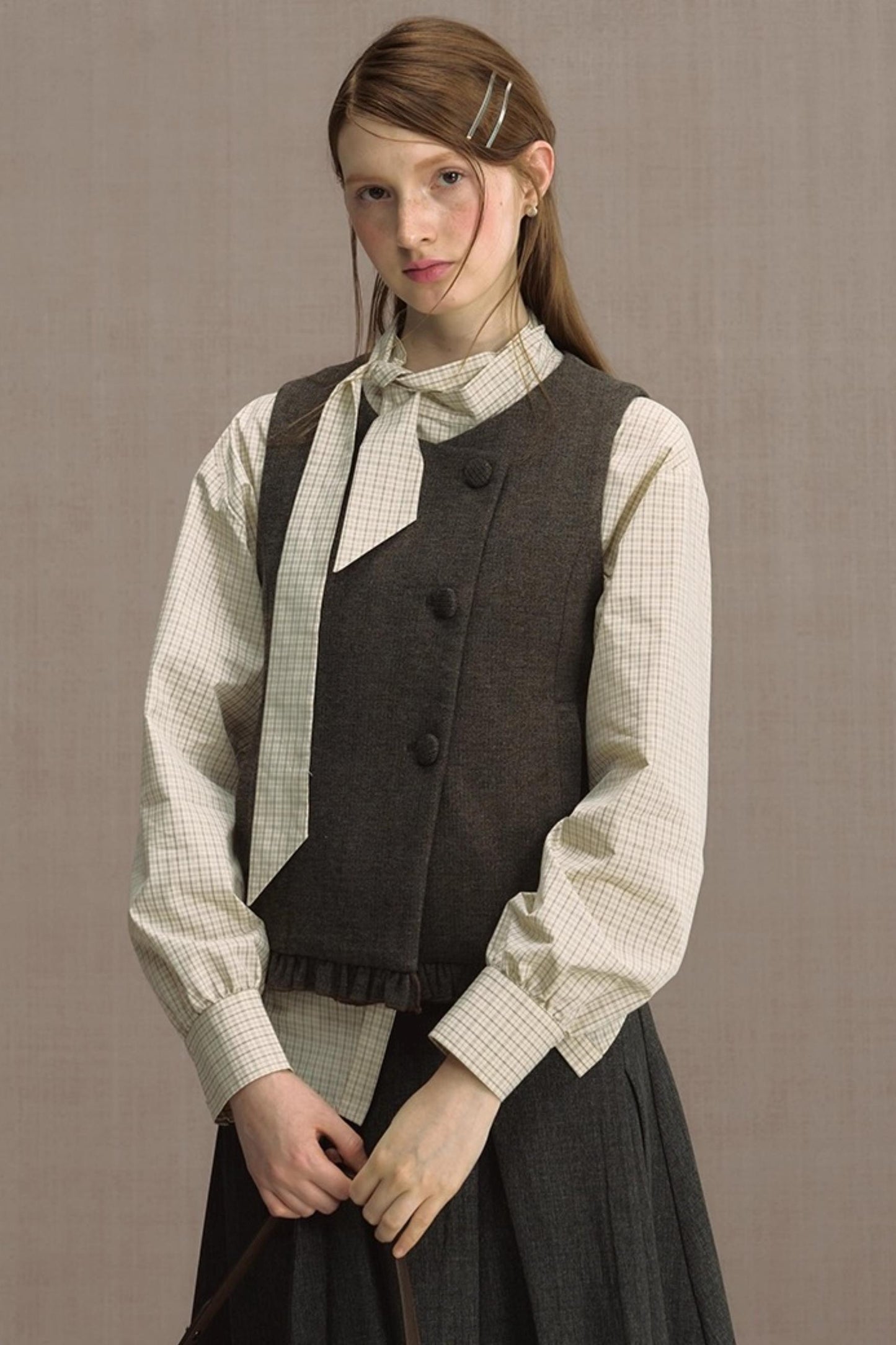 Foreign Style Sleeveless Vest Set-Up