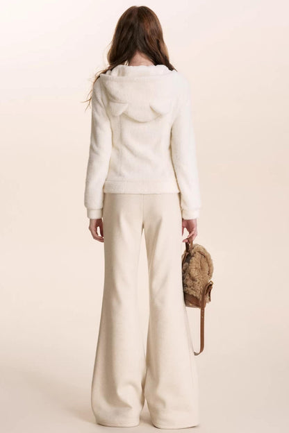 Cashmere Blend Flared Sweatpants