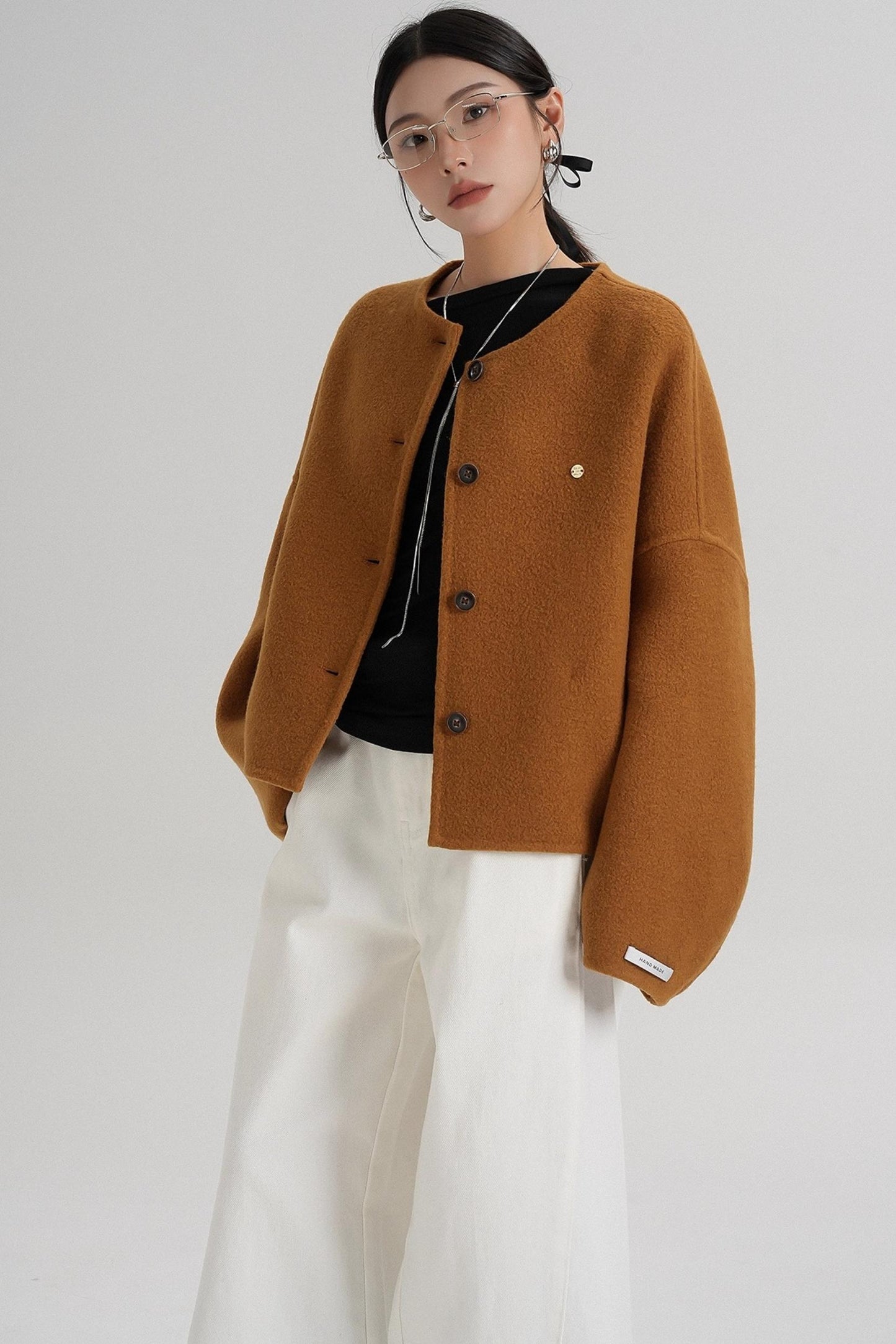 High Waist Wool Jacket