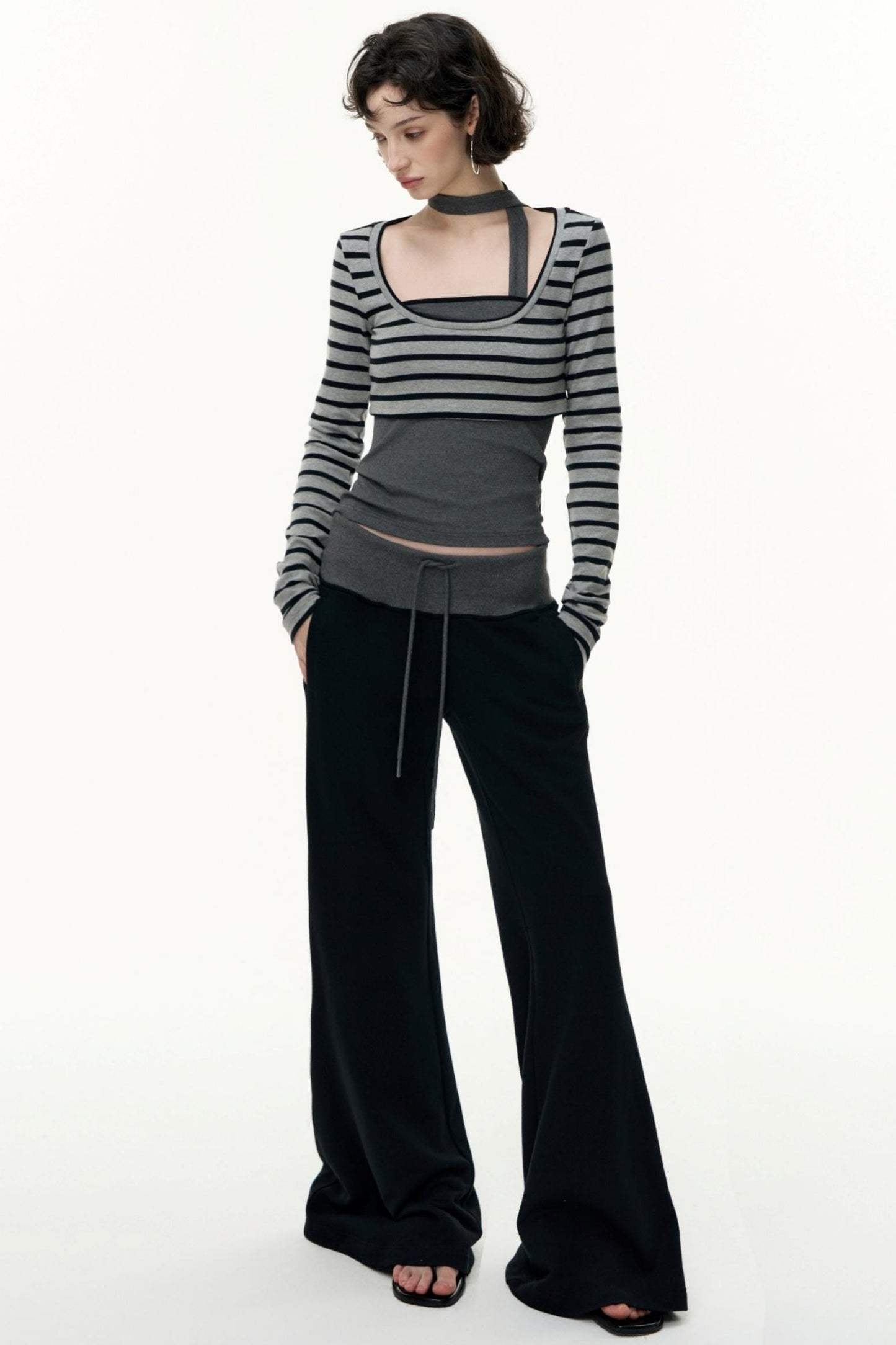 Salt Tea Polka Dot Striped Smock Set