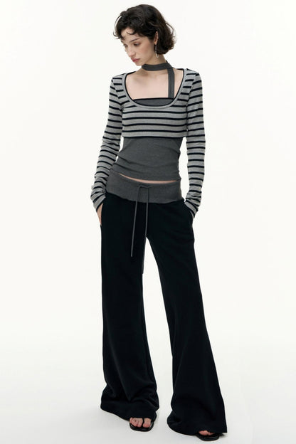 Salt Tea Polka Dot Striped Smock Set