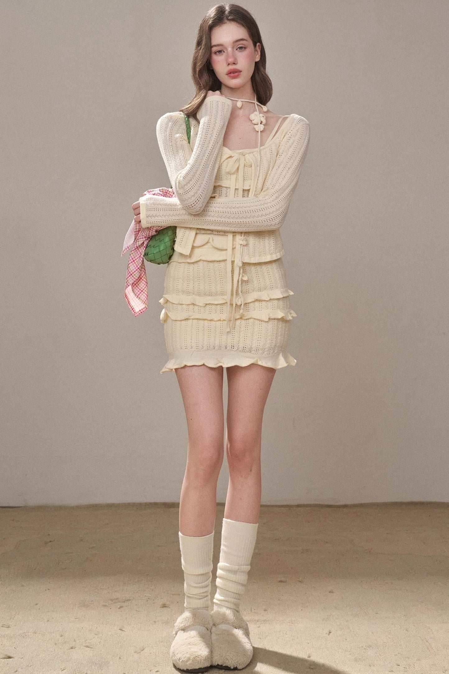 Sweet Lace Knit Set-Up