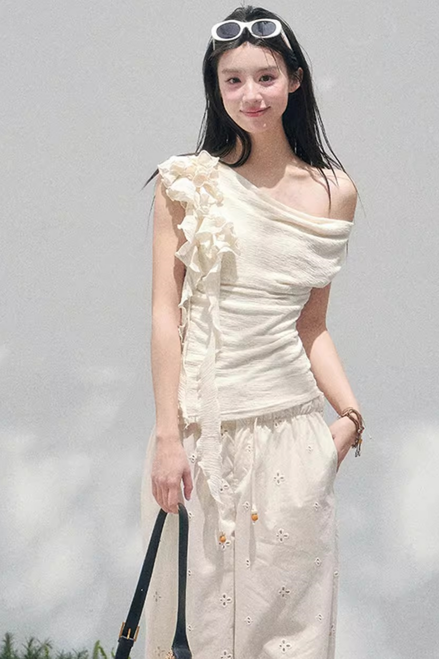 Light Whisper Ruffled Blouse