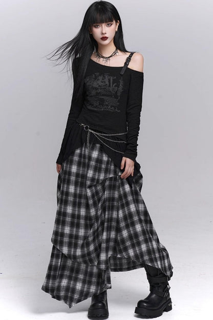 Black One Shoulder Top