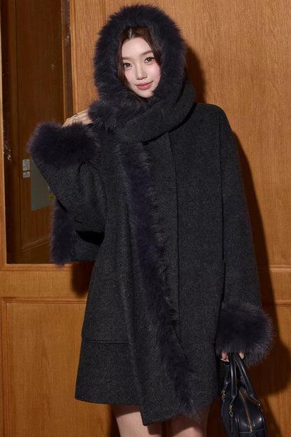 Thousand-Golden-Wind Woolen Coat