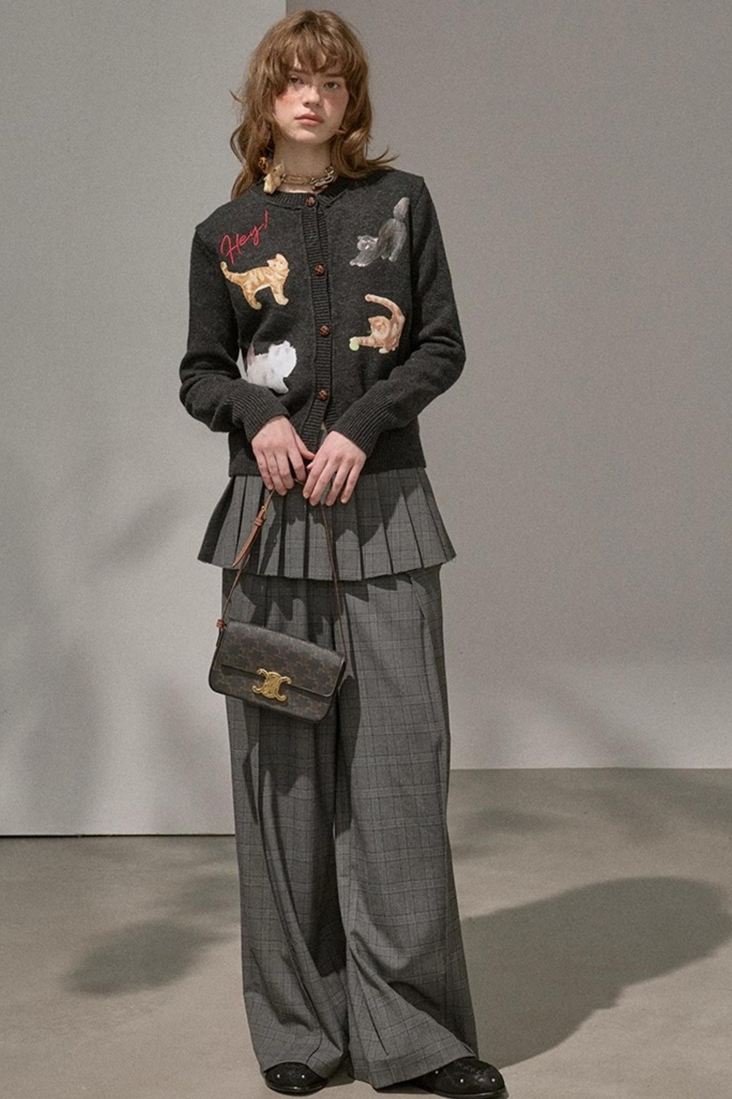 Sweet Kitten Knitted Cardigan