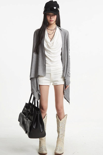 White Knit Cardigan