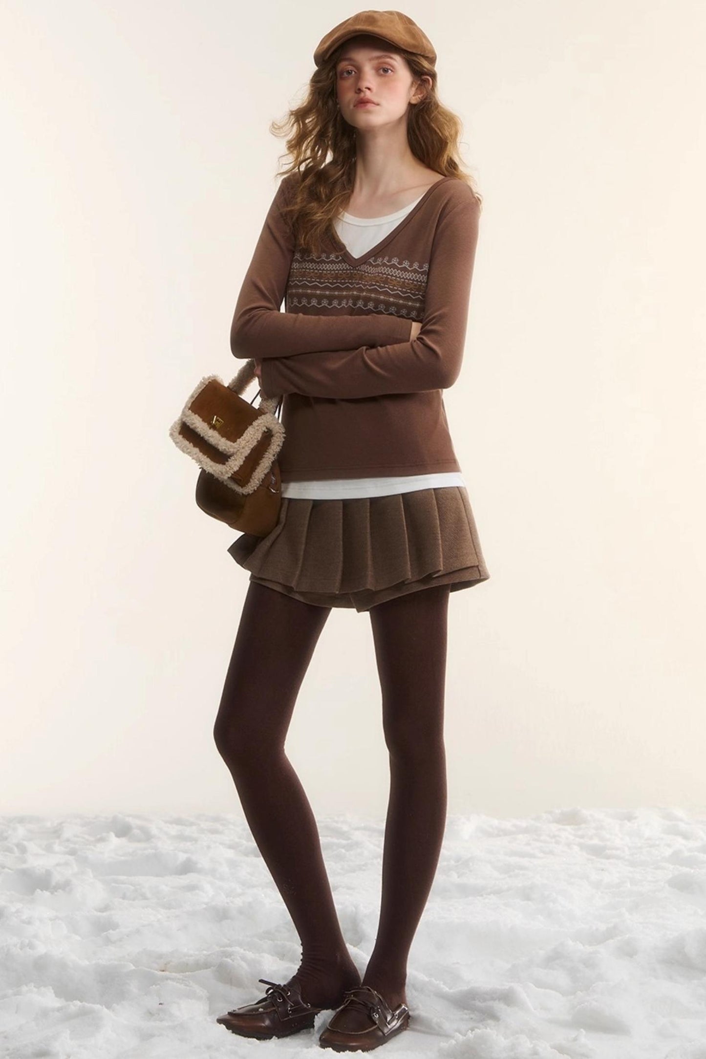 Fair Isle Two-Piece Top