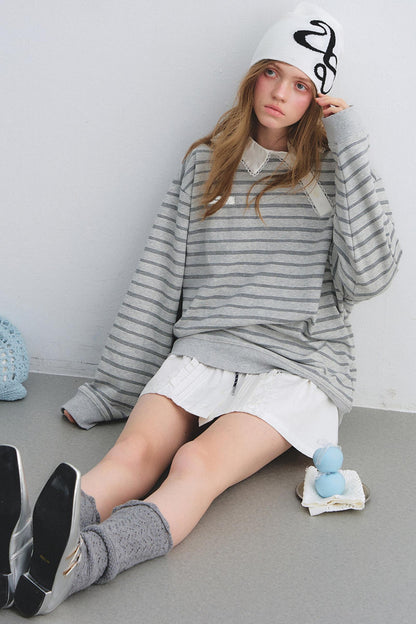 Retro Lace Collar Sweatshirt
