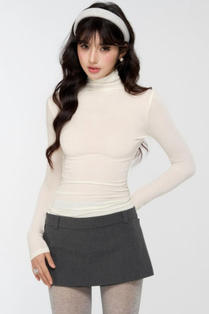 Lyocell Wool Rhinestone Top