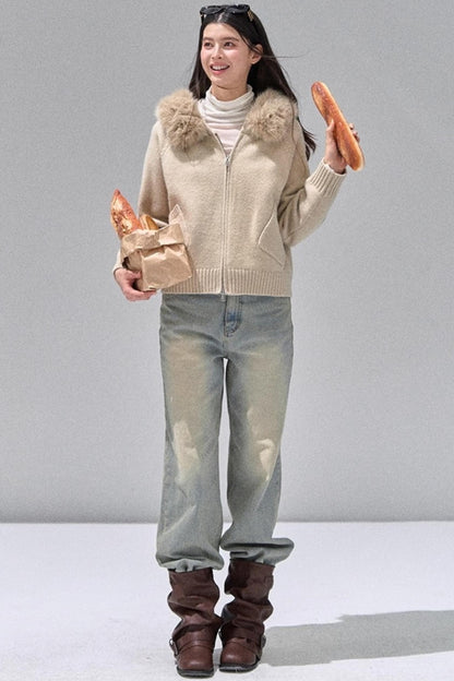 Retro Washed Straight Jeans