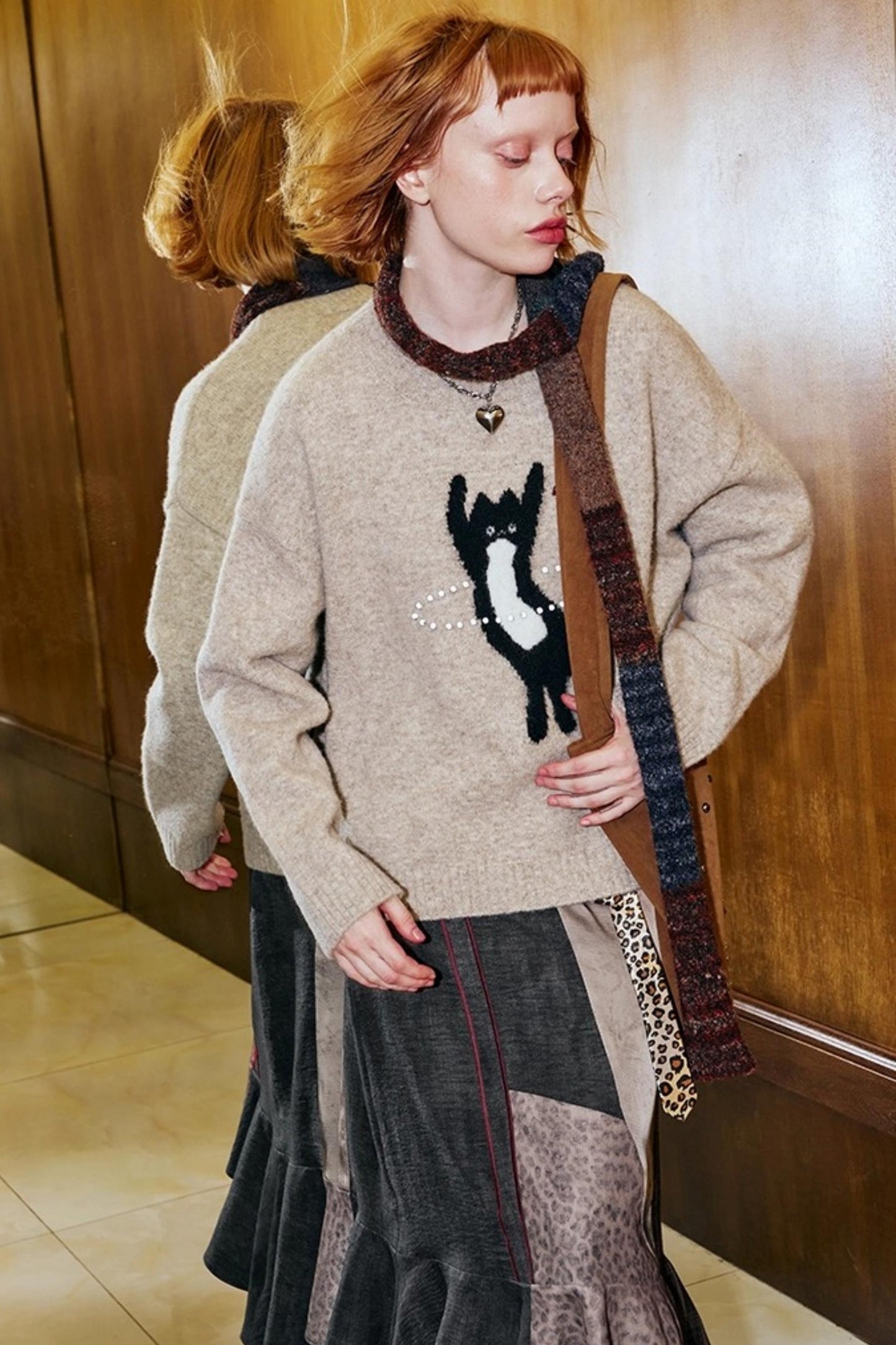 Laser Beaded Knitted Sweater