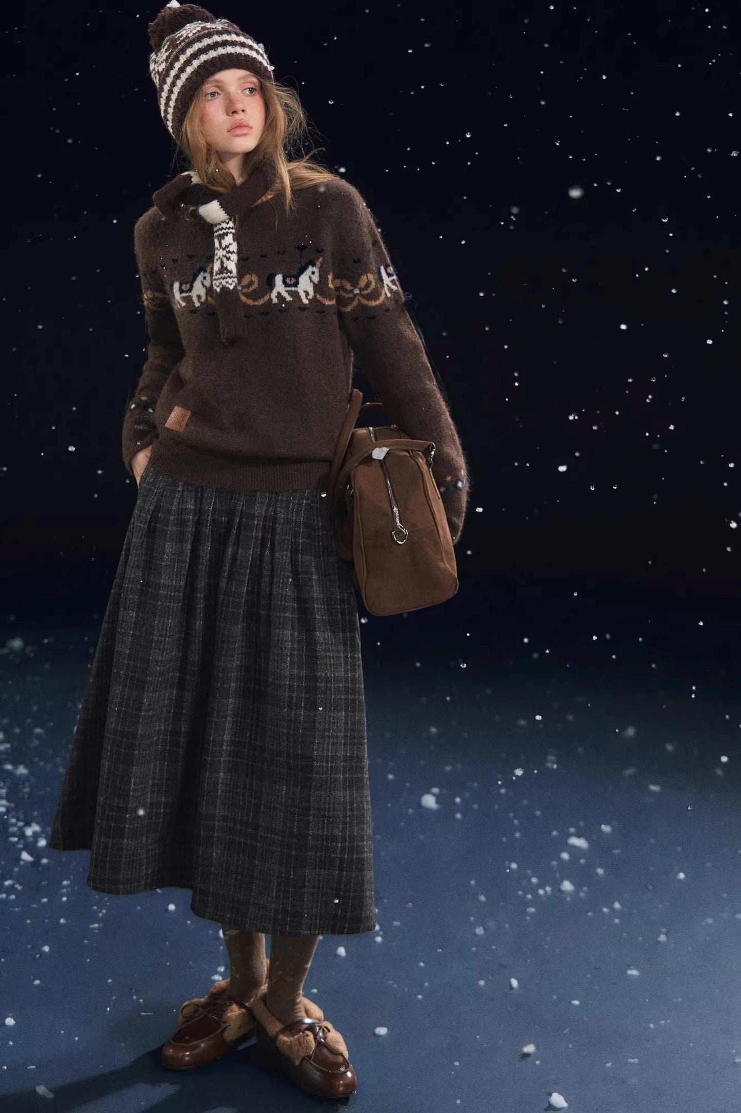 Fun Spinning Pony Jacquard Sweater