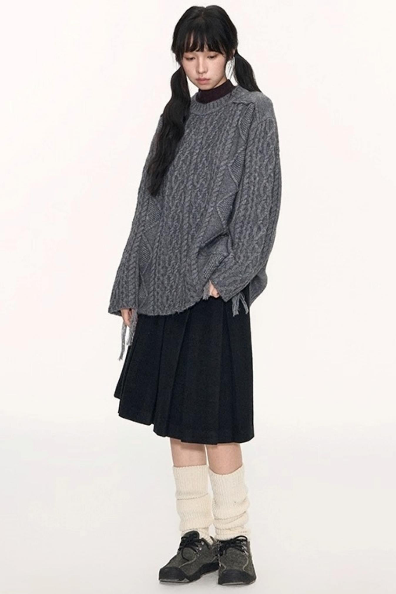 Nap Woolen A-Line Skirts