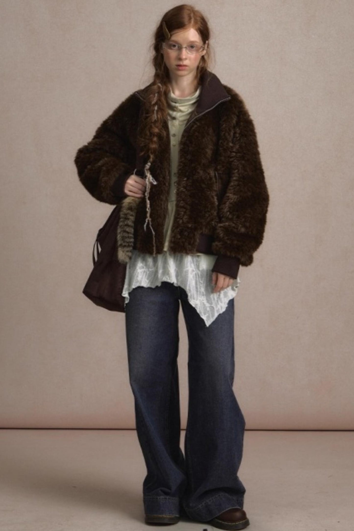 Thickened Lambswool Suede Jacket