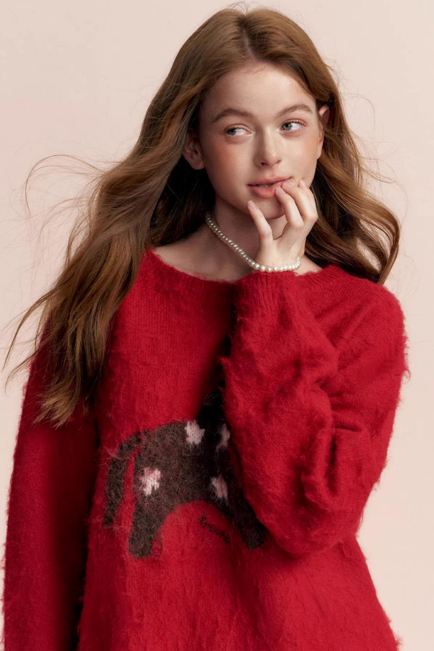 Floral Wool Jacquard Sweater