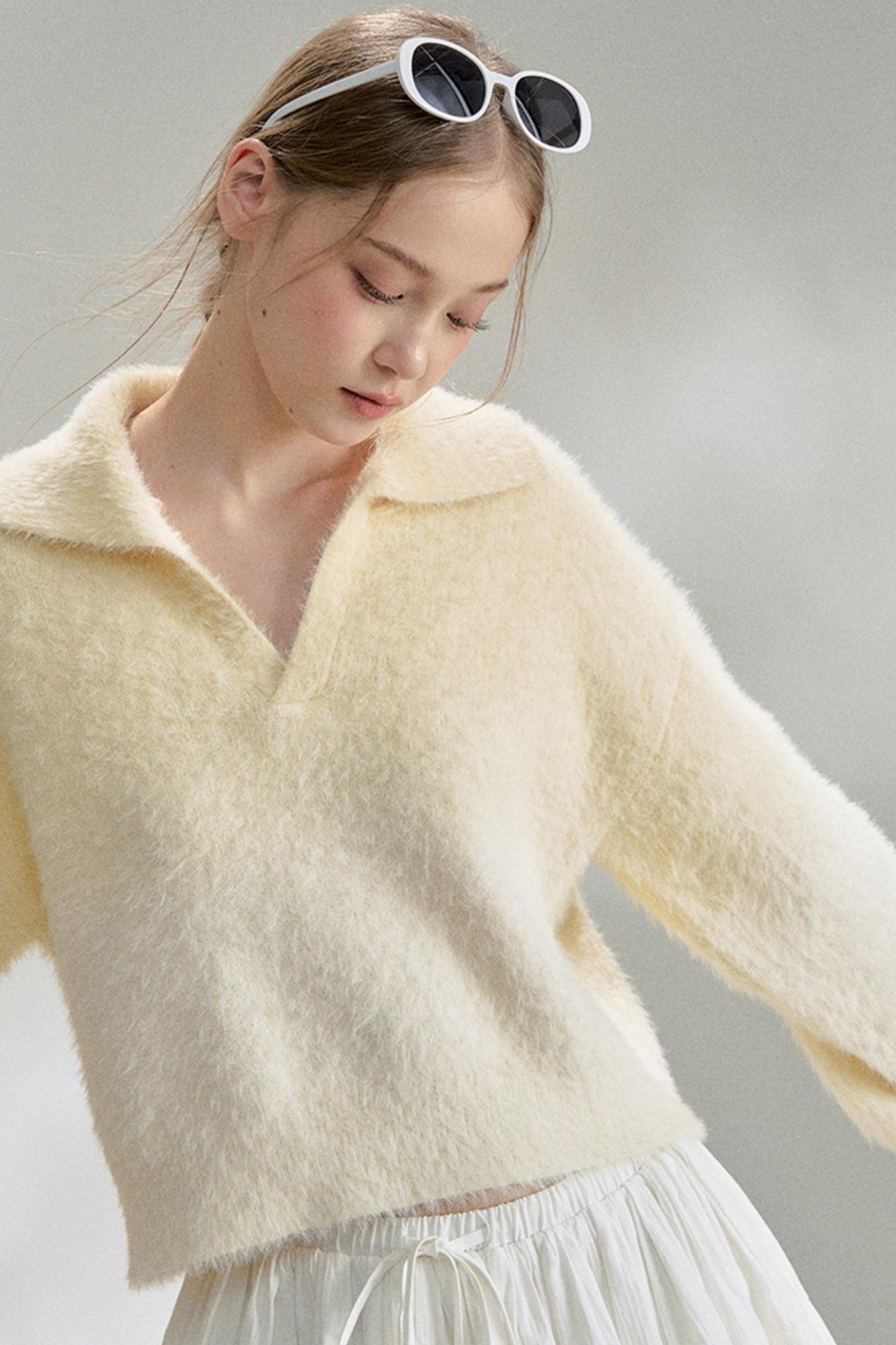 Soft Gradient Mohair Sweater