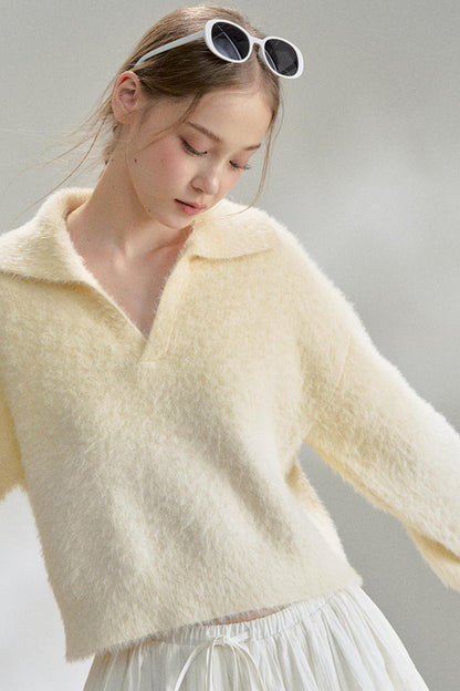 Soft Gradient Mohair Sweater