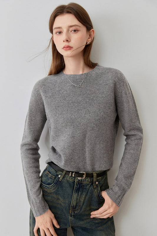 Solid Color Knit Base Layer Sweater