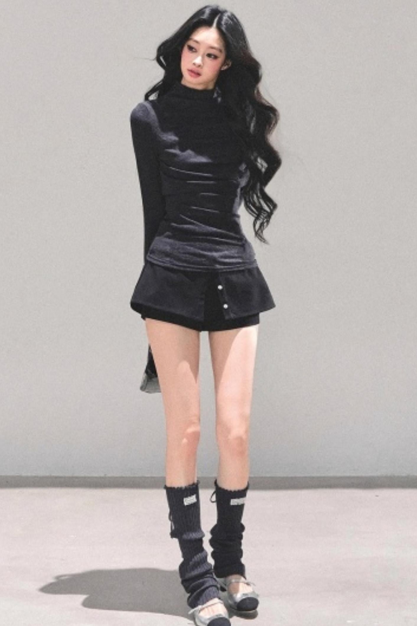 Silent Echoes Gray Top