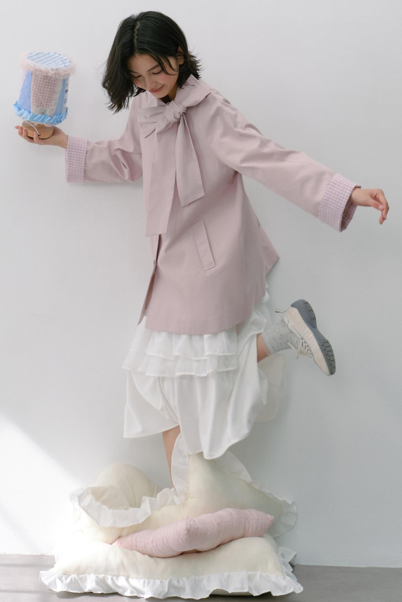 Vintage White Flower Puffy Skirt