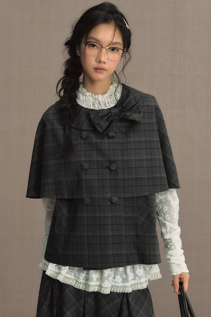 Retro Cape Vest Shawl Jacket Set-Up