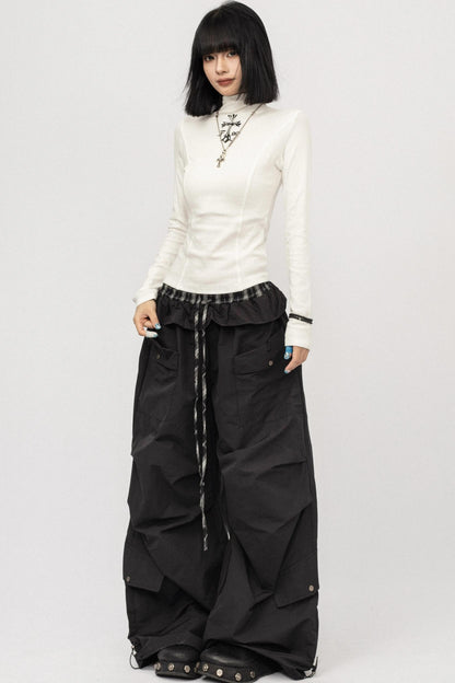 Autumn Vintage Spice Black Shoulder T-Shirt