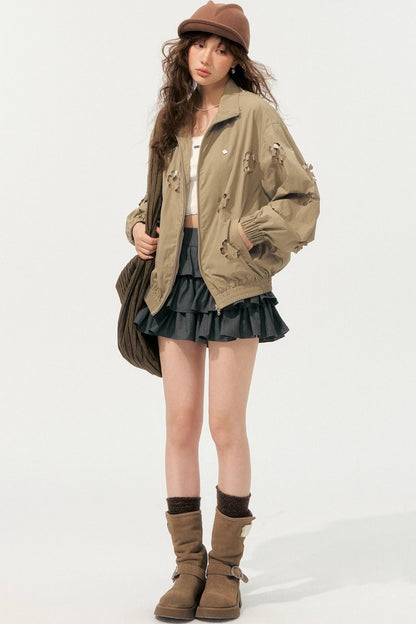 Layered Lace A-Line Culottes