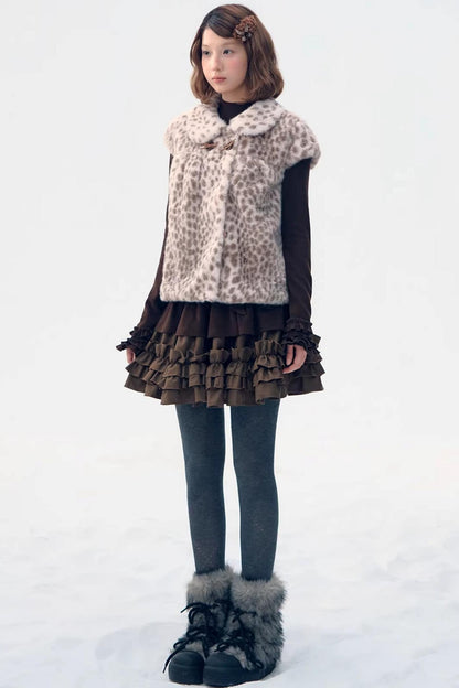 Six-Button Lace Hem Top