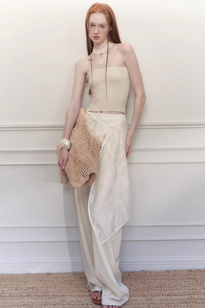 Weave Knit Bustier Top