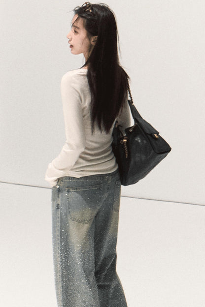 Skin Emotion Wool Knitted Top