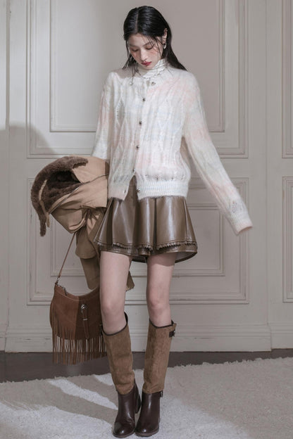 Gradient Wool Cardigan