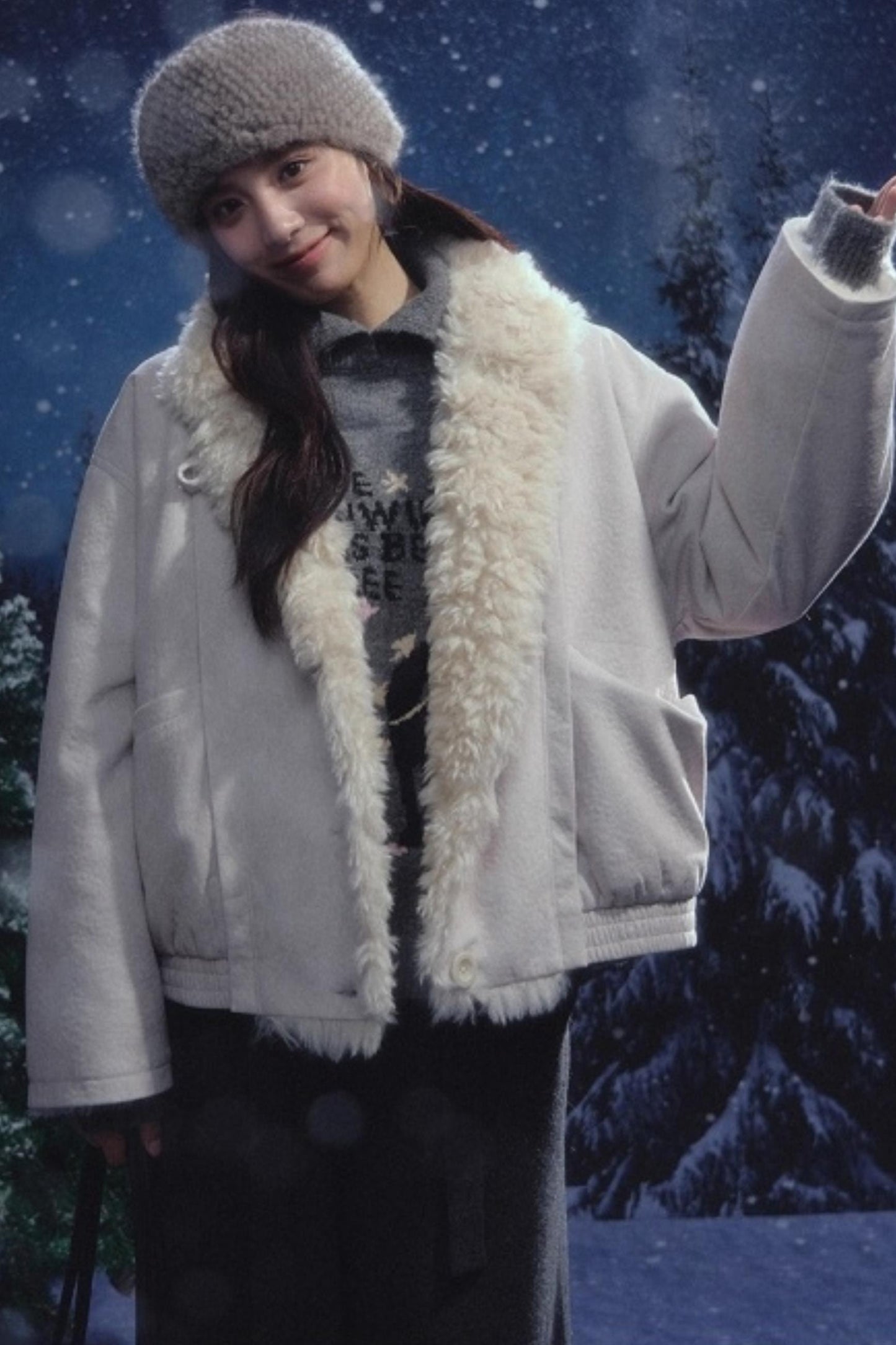 Reversible Lamb Wool Coat