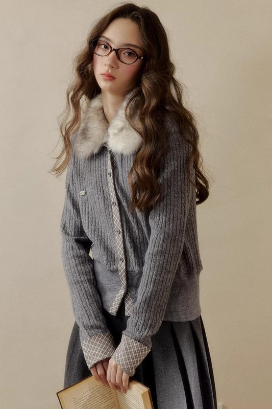 Retro Reindeer Plaid Sweater