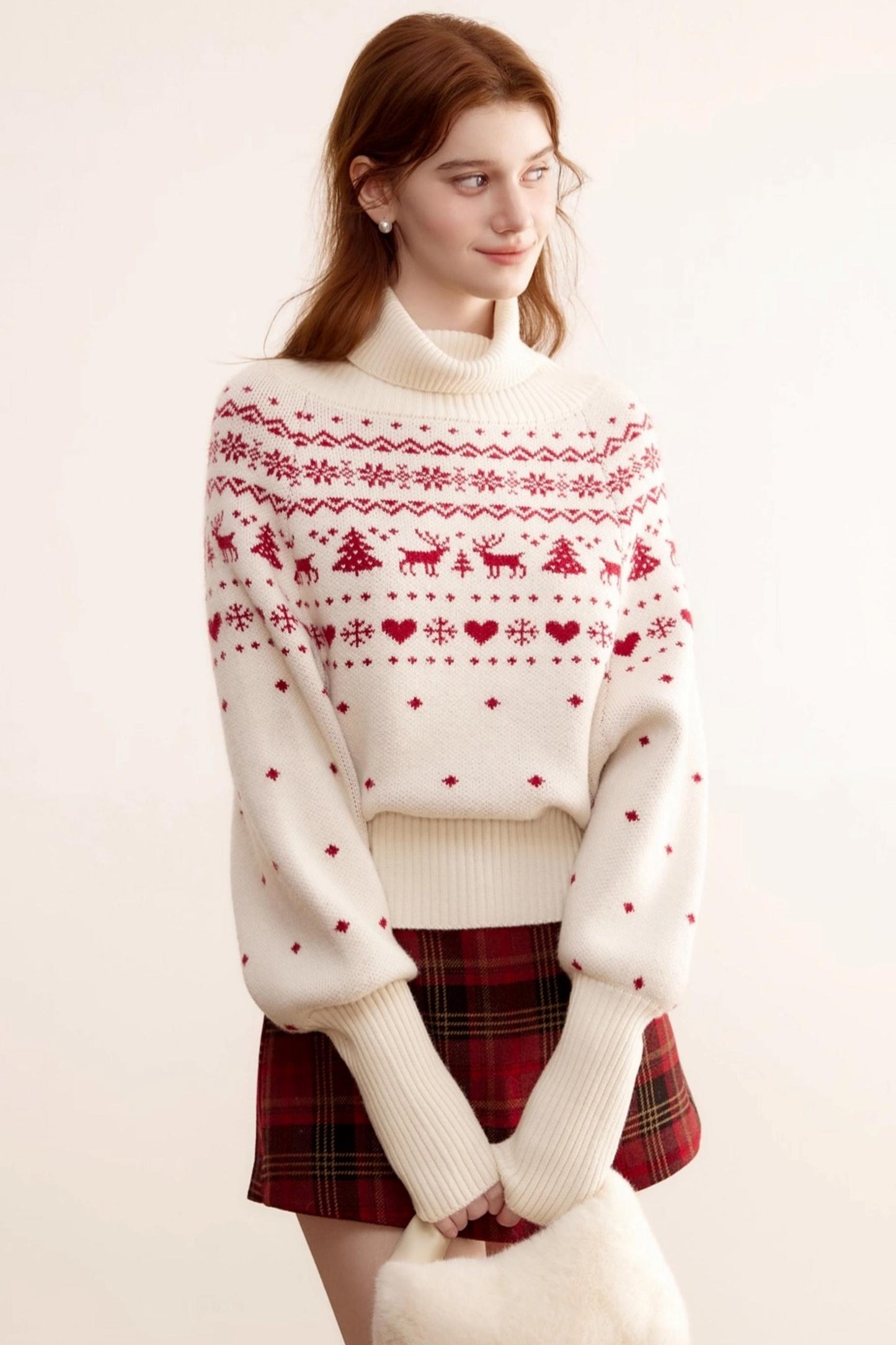 Christmas Fair Isle Turtleneck Sweater
