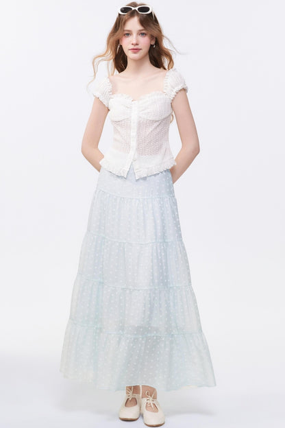 Floral Print Two-Piece Skirt Set-Up