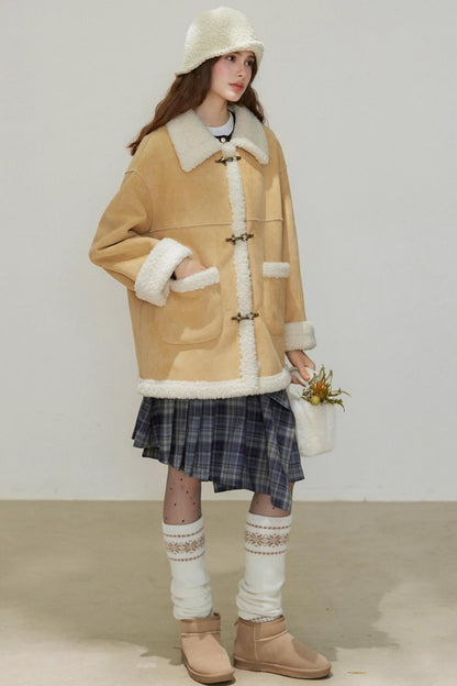 Loose Fit Lambswool Coat