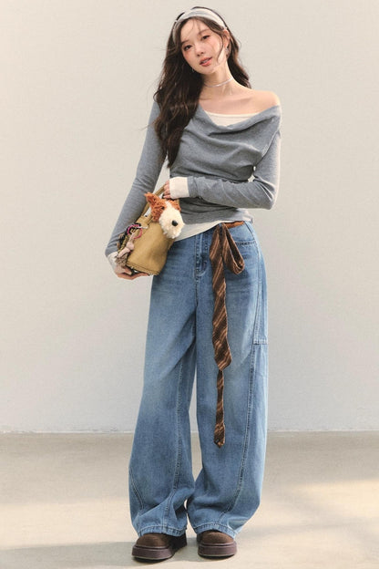 Swing Slim Fit Patchwork T-Shirt