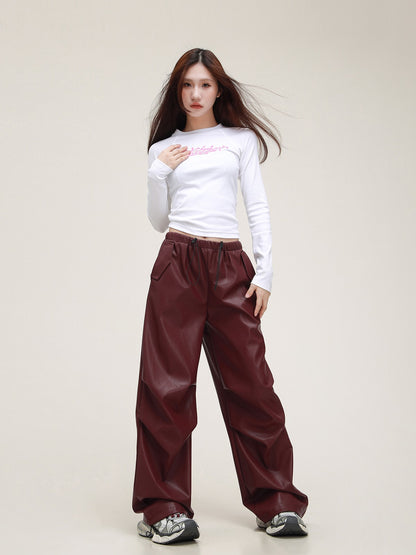 Casual Leather Pants
