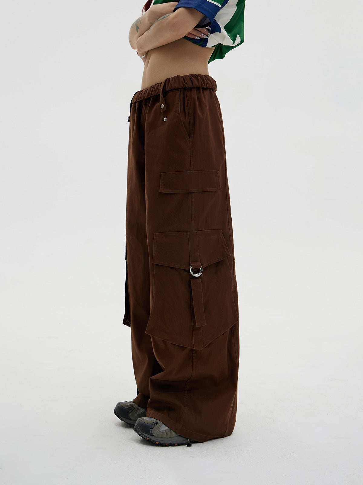 American vintage multi-pocket cargo pants