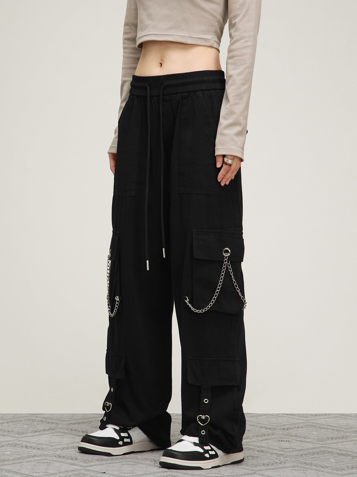 American Retro Straight Loose Track Pants