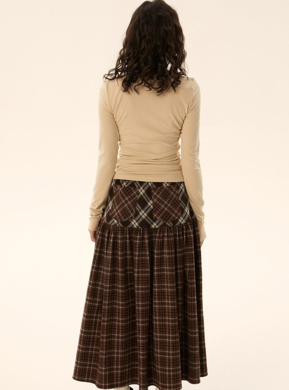 American retro long skirt