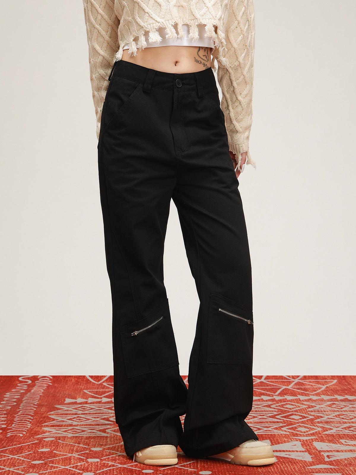 American straight loose casual pants