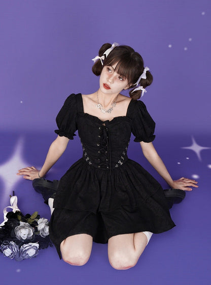 Taille kurzarm Lolita Kleid