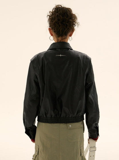 American vintage leather jacket